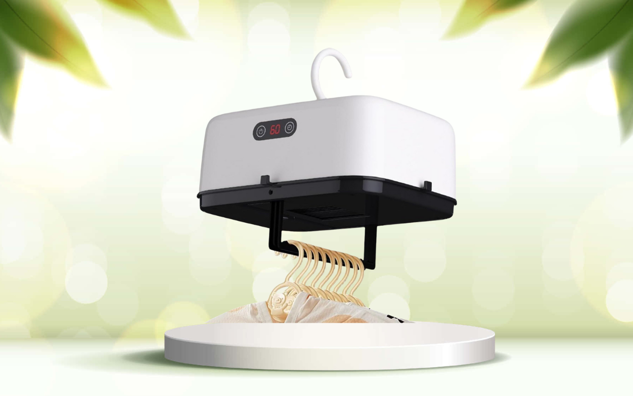 Asciugatrice portatile salvaspazio: asciuga ovunque i tuoi capi in tempi record